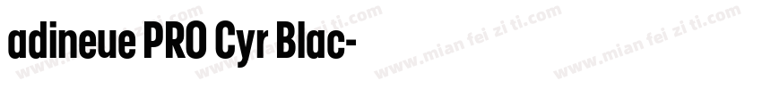 adineue PRO Cyr Blac字体转换